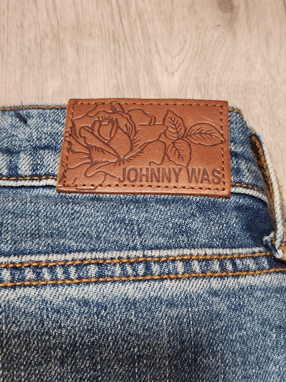 ✨ Johnny Was Boho Embroidered Straight Leg Jeans 29 - Picture 10 of 11